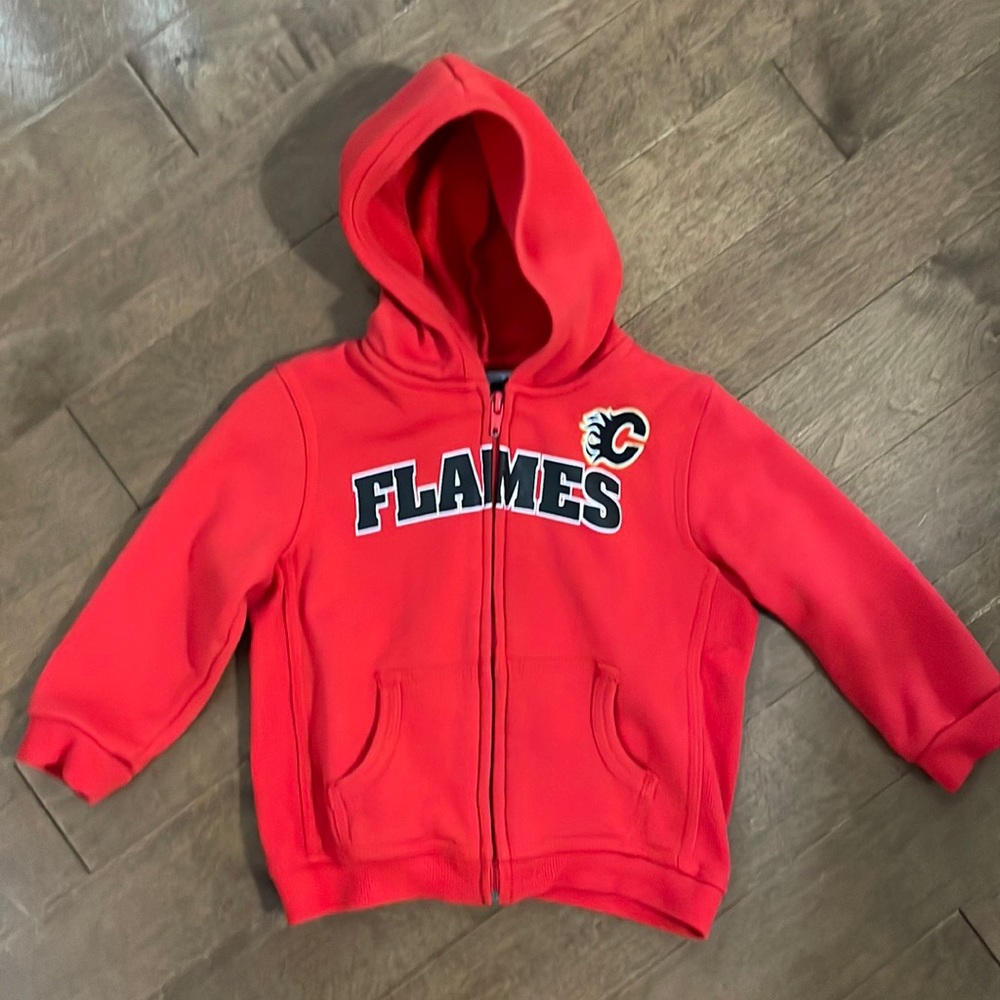 Kids Flames hoodie EUC
